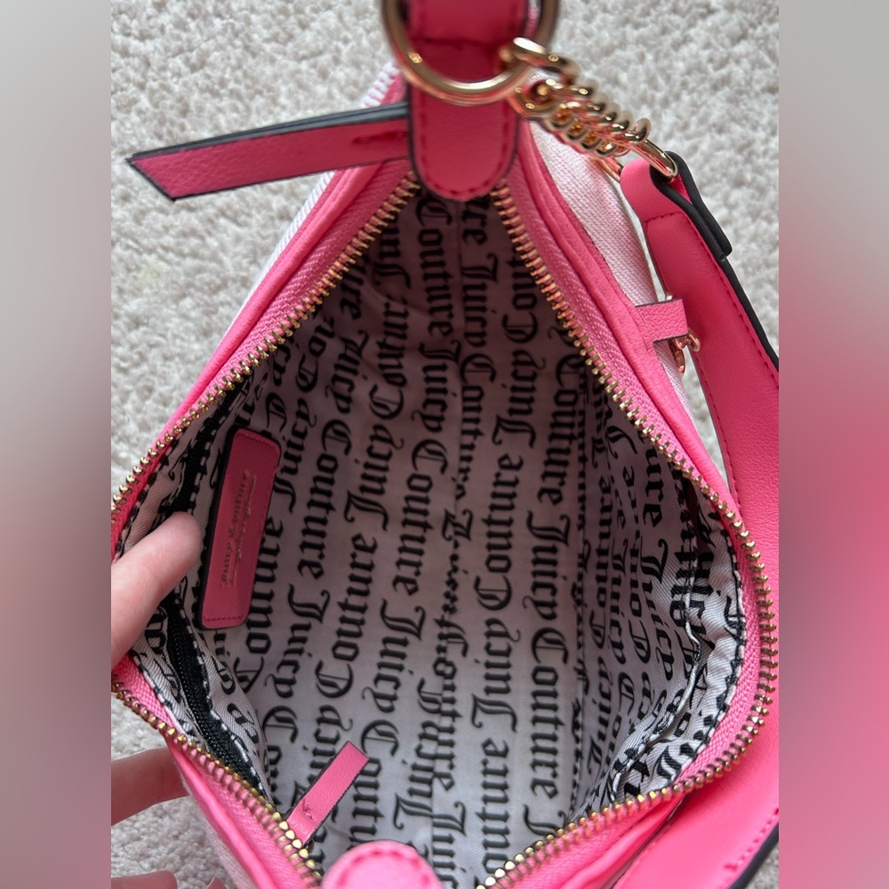 NWT Juicy Couture Berry Sweet Hobo Bag Pink OS Y2K Barbiecore Retro Tropical - Picture 13 of 15